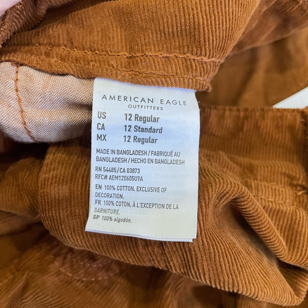 American Eagle Outfitters High Rise Corduroy Cargo jogger pants - Picture 4 of 10